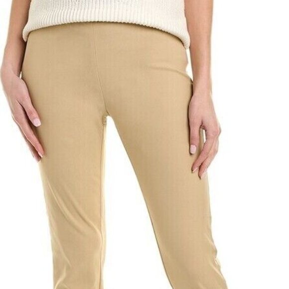 J Mclaughlin Margot Pants Women 12 EUC Stretch Rayon Flat Front Zip Closure - Picture 11 of 12